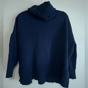 LOFT Dark Blue Textured Cardigan